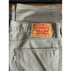 Levi 505 Tan jeans 36x30